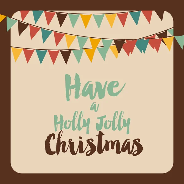 Avoir un Holly Jolly Noël — Image vectorielle