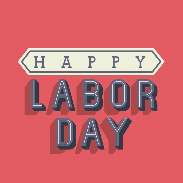 Happy labor day icon — Stock Vector