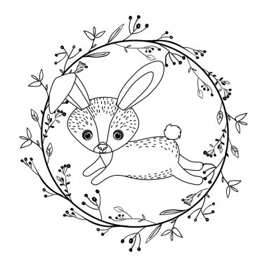 hayvan çizim içinde çelenk simgesi