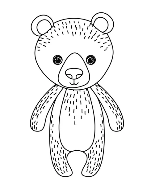 Medvěd roztomilý divoké ikonu — Stockový vektor