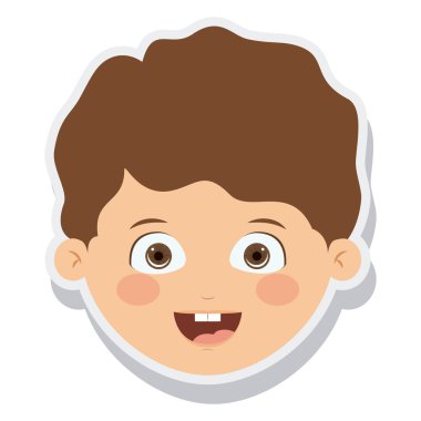 izole gülümseyen baş küçük çocuk