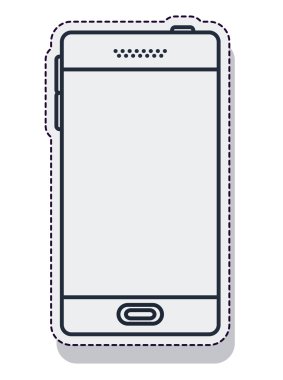 Smartphone teknoloji izole simgesi