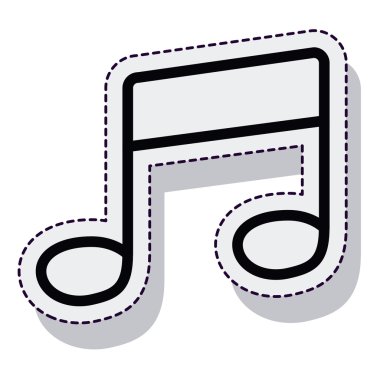 müzik Not izole simgesi