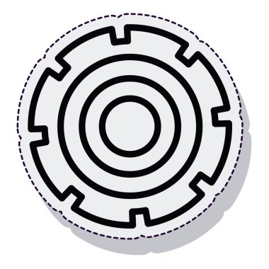 dişli Kur izole simgesini