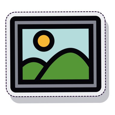 resim fotoğraf izole simgesi