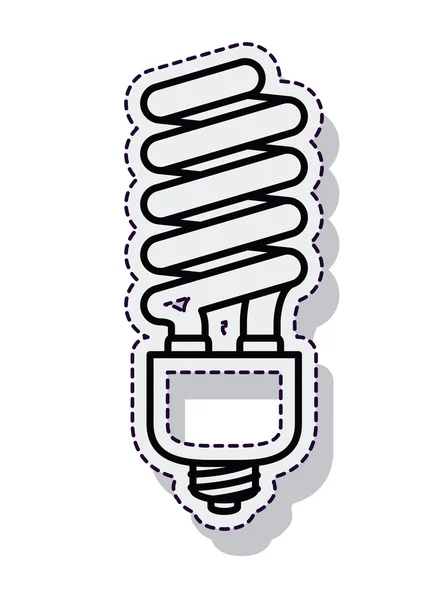 Glühbirne isoliert Symbol — Stockvektor