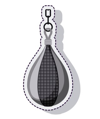 kum torbası kutusu ekipman simge vektör illüstrasyon izole