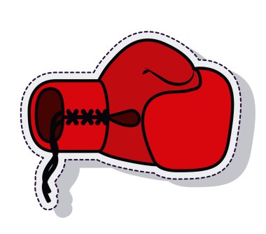 Boks eldivenleri simge vektör illüstrasyon izole