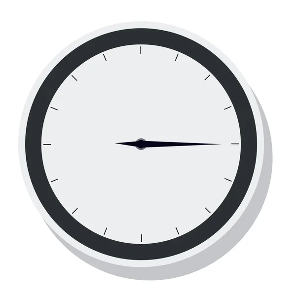Reloj de tiempo reloj aislado icono vector ilustración diseño — Vector de stock