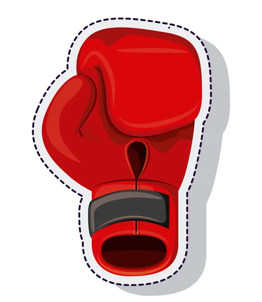 Guantes de boxeo aislado icono vector ilustración diseño — Vector de stock