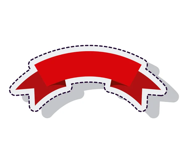 Cadre ruban isolé icône vecteur illustration design — Image vectorielle