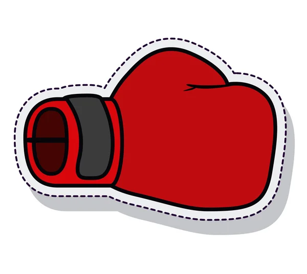 Guantes de boxeo aislado icono vector ilustración diseño — Vector de stock