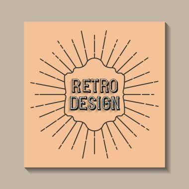 kart retro vintage çerçeve