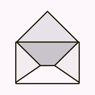 Zarf iletisi izole simgesi