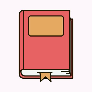 metin kitap izole simgesi