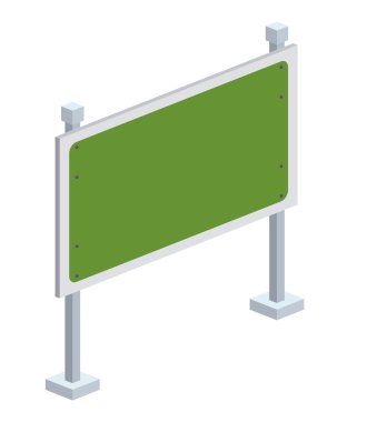 trafik işareti izometrik simgesi