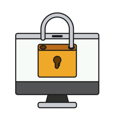 bilgisayar masaüstü izole simgesi