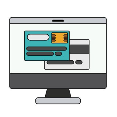 bilgisayar masaüstü izole simgesi