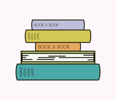 metin kitap izole simgesi