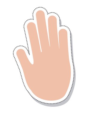 el insan protesto izole simgesi