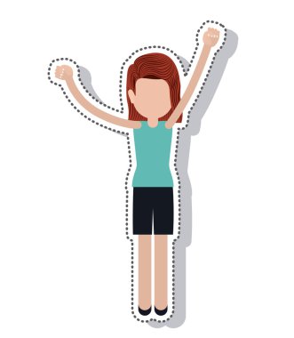 kişi avatar protesto izole simgesi