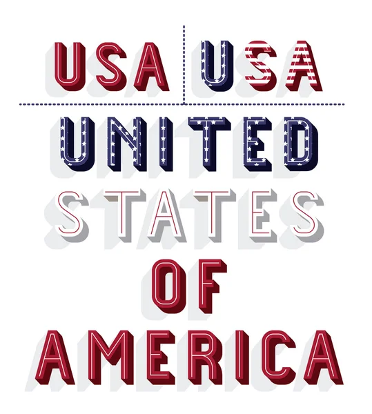 United states of america frame — Stock Vector
