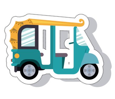 Moto taksi servisi izole simgesini