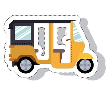 Moto taksi servisi izole simgesini