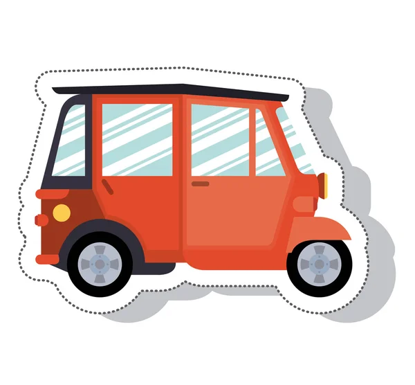 Moto taxi service isolated icon — Stock Vector