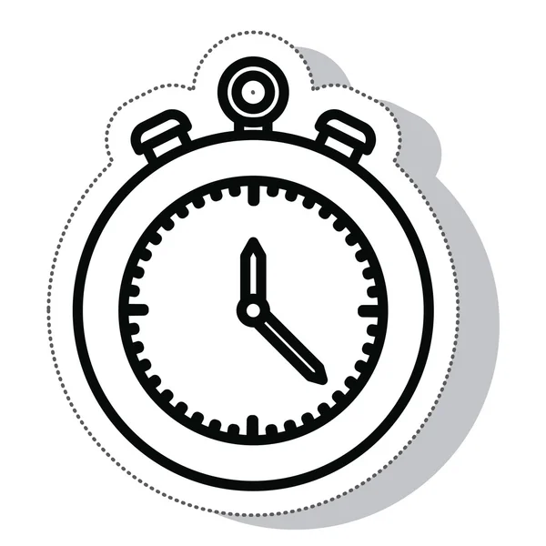 Chronometer timer isolated icon — Stock Vector