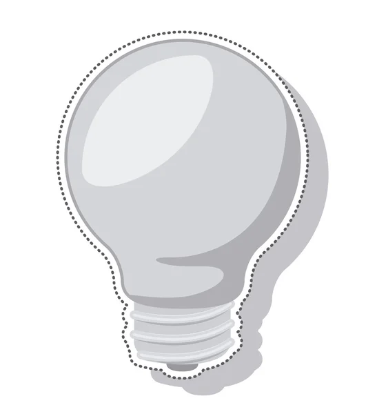 Lampa ljus isolerade ikonen — Stock vektor