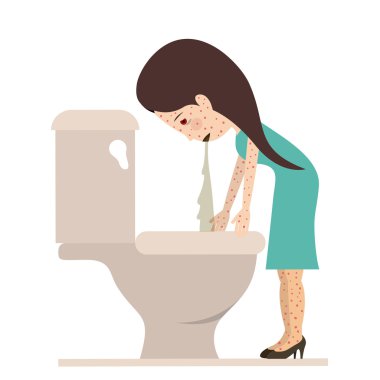 kusma ile hasta kişi