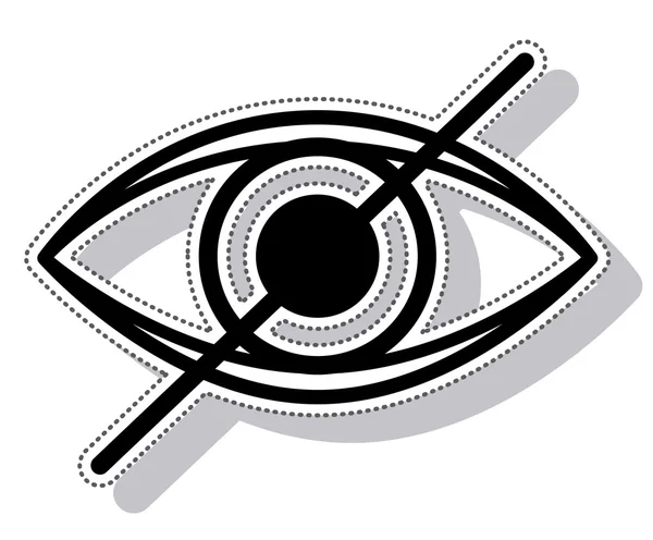 Знак зору ізольована піктограма — стоковий вектор