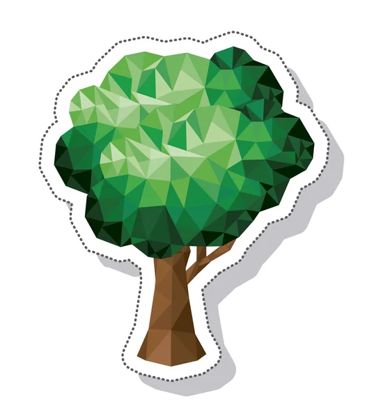 Tree plant isometric icon — Stock Vector