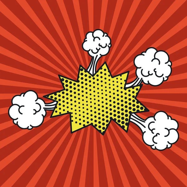 Explosion style pop art — Image vectorielle