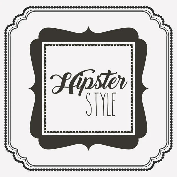 Hipster estilo quadro ícone isolado — Vetor de Stock