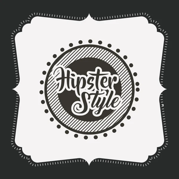 Hipster estilo quadro ícone isolado — Vetor de Stock