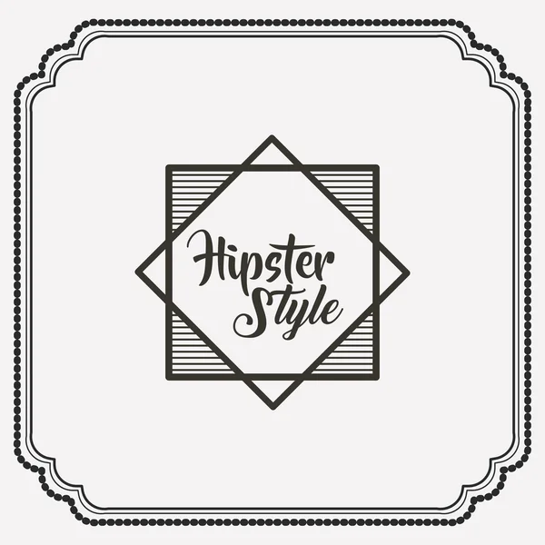 Hipster estilo quadro ícone isolado — Vetor de Stock