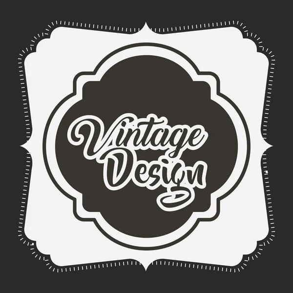 Marco de estilo vintage icono aislado — Vector de stock