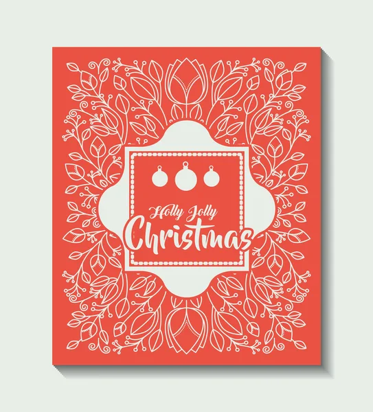 Merry christmas frame vintage style — Stock Vector