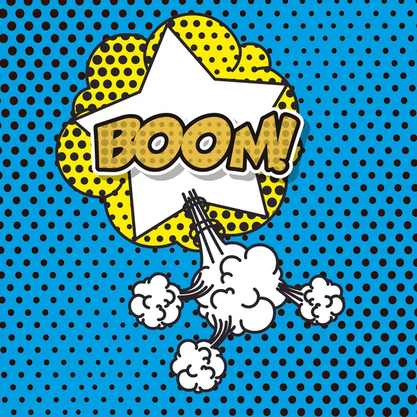 Explosión pop arte estilo — Vector de stock