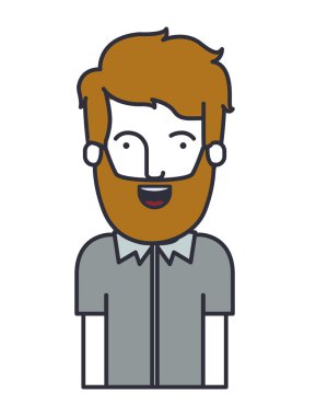 Genç adam avatarı izole edilmiş simge