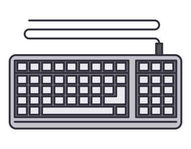 klavye bilgisayar izole kutsal kişilerin resmi