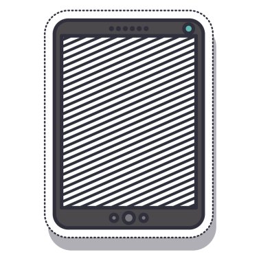 Tablet cihaz izole simgesi