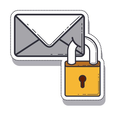 Zarf iletisi izole simgesi