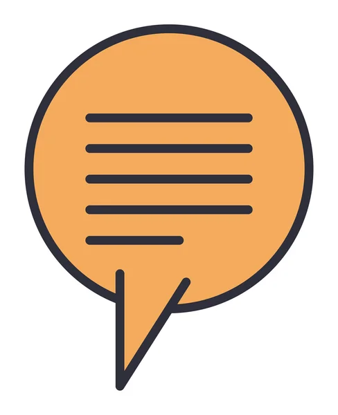 Speech bubble message isolated icon — Stock Vector