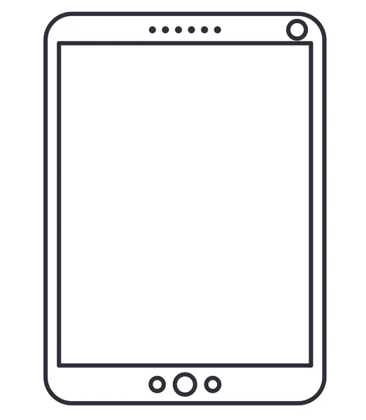 Tablet ícone dispositivo isolado —  Vetores de Stock