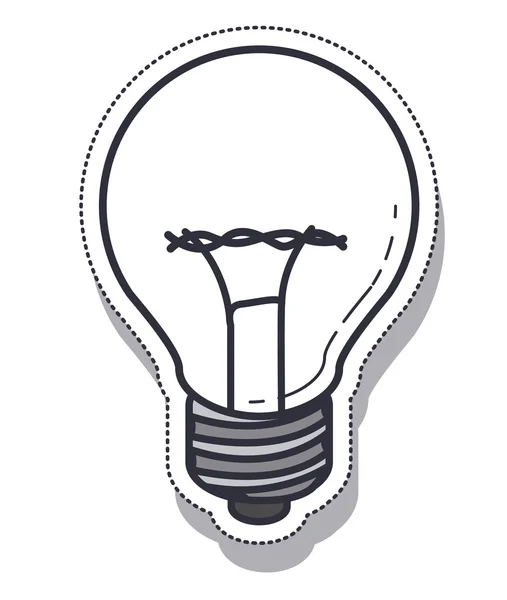 Bulb light isolated icon — Stock Vector