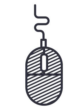 fare bilgisayar izole simgesi