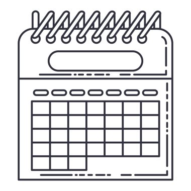 takvim anımsatma tarihi izole edilmiş simgesi